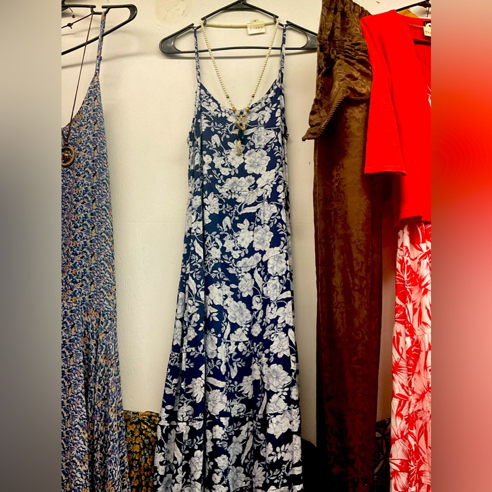 Stunning Blue Floral Dress